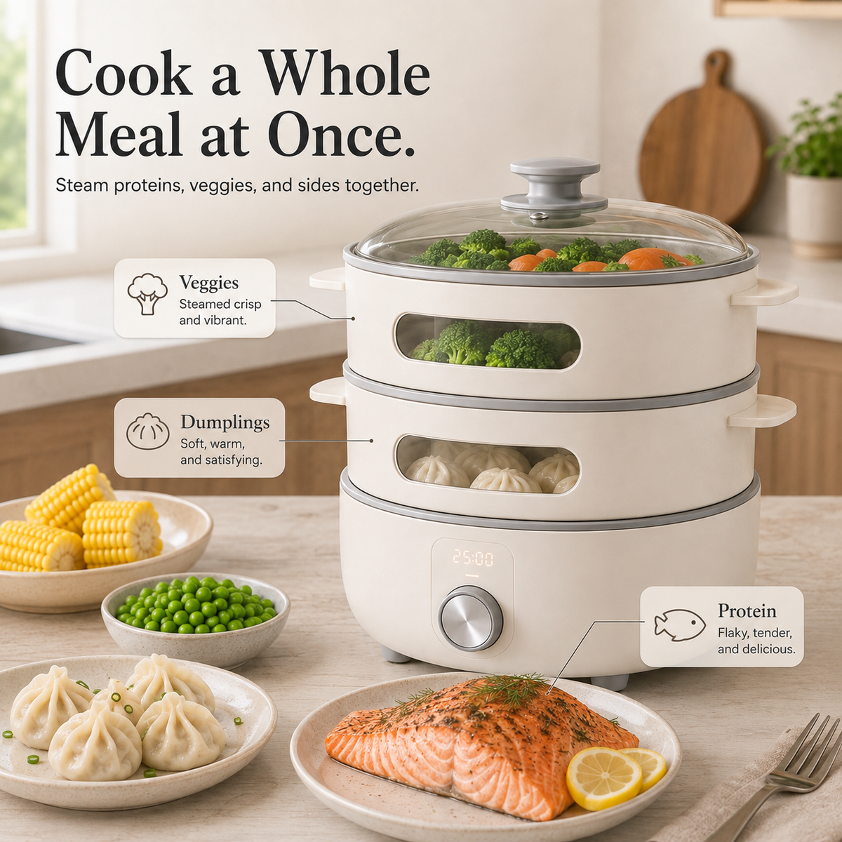Automatic Bread Maker – Fresh Homemade Bread Made Easy– Fast, Efficient, Nutrient-Locking Home Cooking Appliance.✨