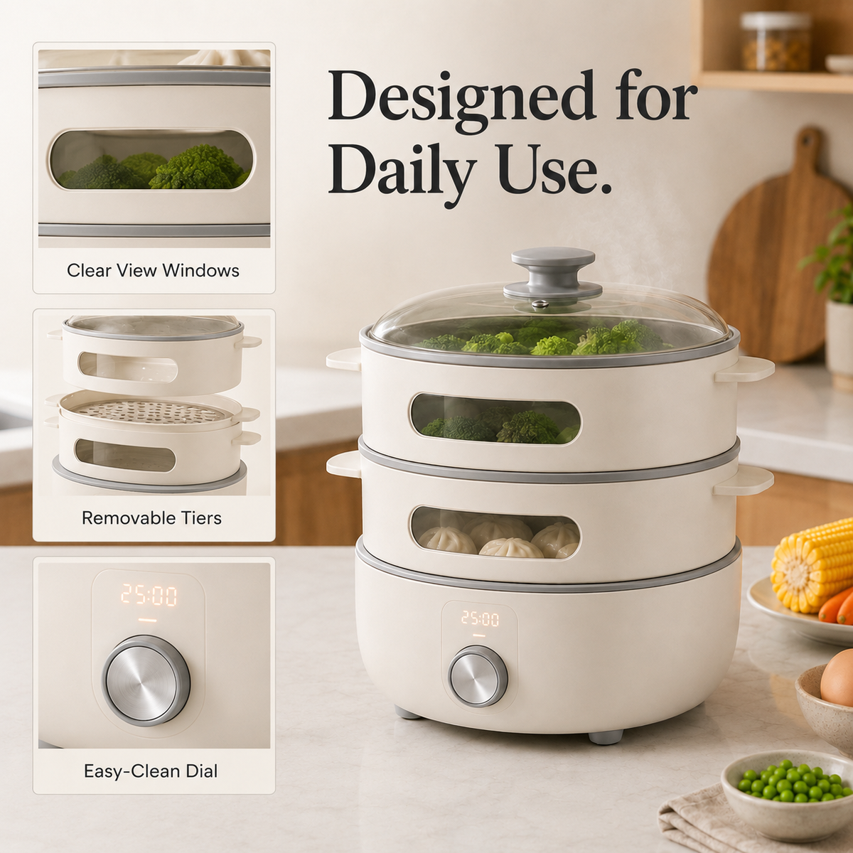 Automatic Bread Maker – Fresh Homemade Bread Made Easy– Fast, Efficient, Nutrient-Locking Home Cooking Appliance.✨