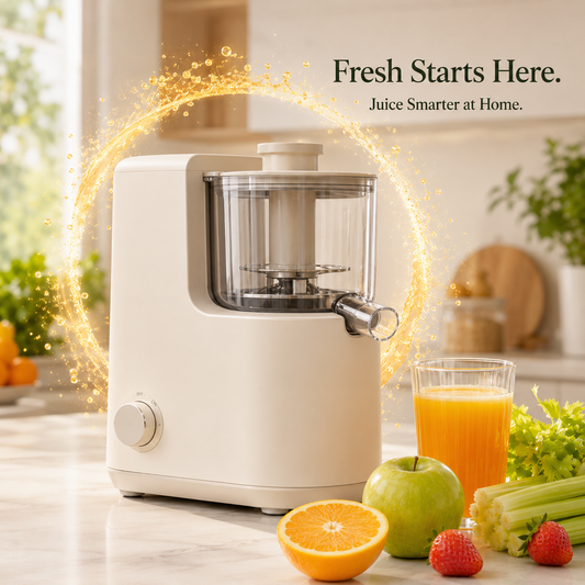 Compact Powerful Household Juicer – Fresh Nutrient-Rich Juices, Easy to Use & Clean for Modern Home Kitchens